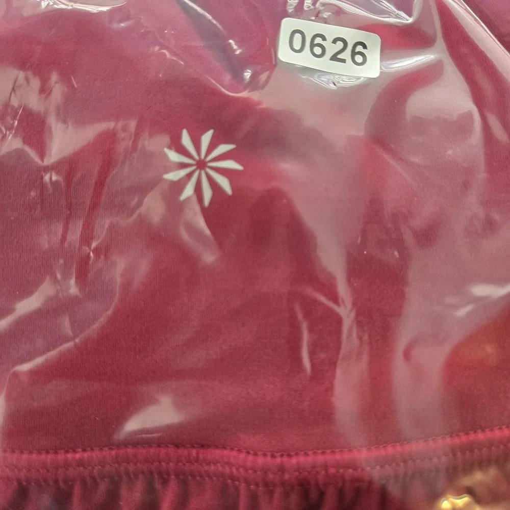 Athleta Red Ruched Skirt Womens Small Athletic Stretch Pull On Activewear - Picture 10 of 10